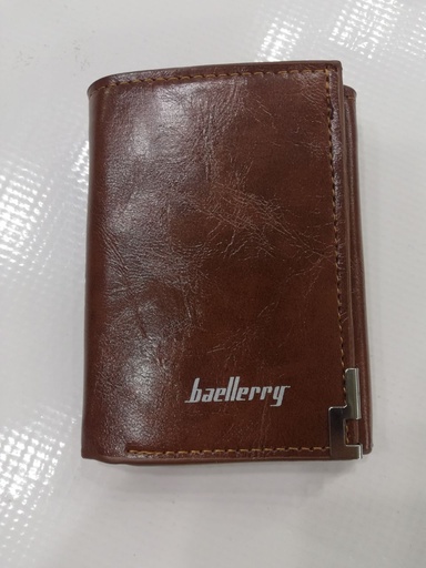 [Wa-Bael-6-Br] Pocket Wallet For Money, IDs & Cards - Brown