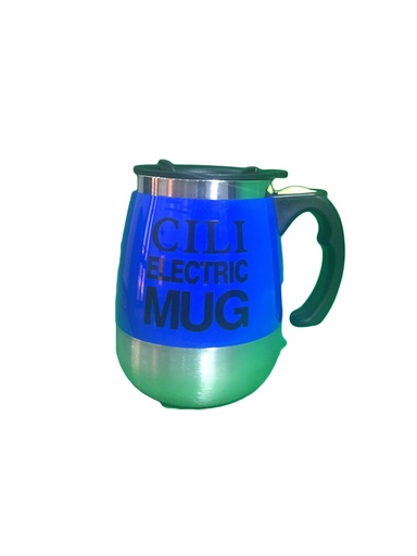 [Mug-Ster21-1-Blu] Travel Mug Insulated Self Sterring 450 ML With USB - Blue