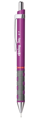 [Penc-Rotr-5Purp] Tikky Mechanical Pencil With Eraser - 0.5 Mm - Purple