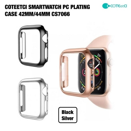 [WatCa-CotCI-CS7066TS] COTEetCI Electroplated PC Plating Smart Watch Case For iWatch 4 & 5 (44mm) - Silver
