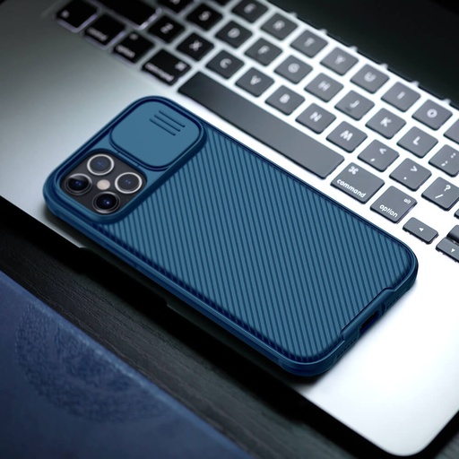 [MBCov-Nillkin-203631] Nillkin CamShield Pro cover case - Camera Lens Protection - iPhone 12 Pro Max - Blue