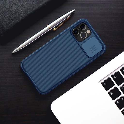 [MBCov-Nillkin-213876] Nillkin CamShield Pro Magnetic cover case - Camera Lens Protection - iPhone 12 Pro Max - Blue