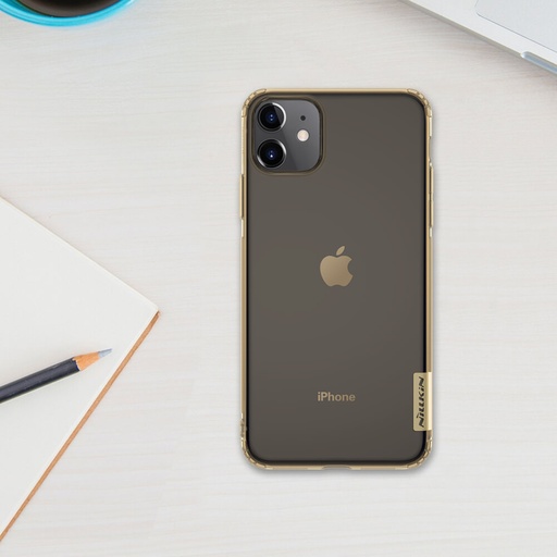 [MBCov-Nillkin-184664] Nillkin Nature Series TPU case for Apple iPhone 11 - Transparent Brown