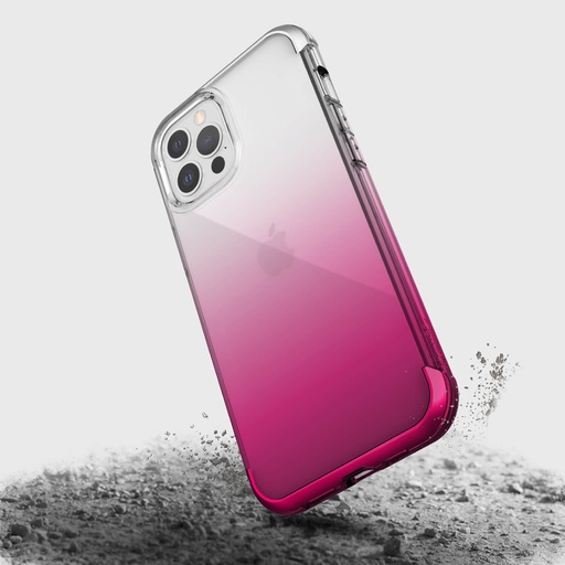 [MBCov-X-370402940002] X-DORIA Defense Air 4 meter drop test - Back Cover For iPhone 12 Pro Max - Pink Gradient