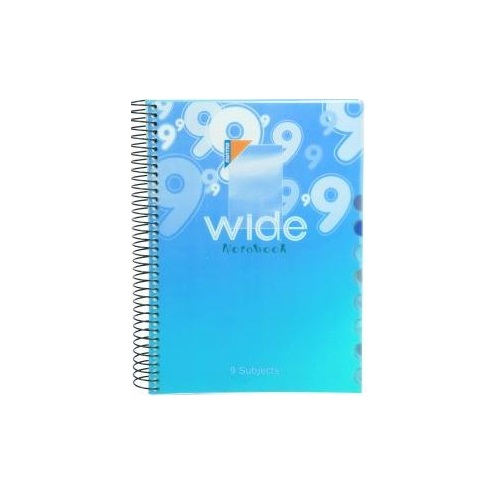 [NB-Mintr-Wide9-LBlu] Mintra Wide A4 Spiral Notebook - 9 subjects - 216 Sheets - Light Blue