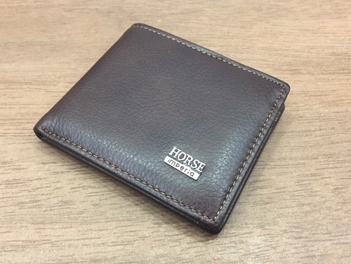 [Wa-Imper-1-Br] Imperial Horse Brown Leather For Money, IDs & Cards - Brown
