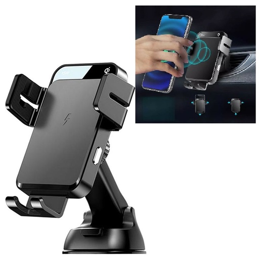 [JoyRoom-JR-ZS219] JOYROOM JR-ZS219 Triaxial Electric 15W Qi Wireless Charging Car Holder