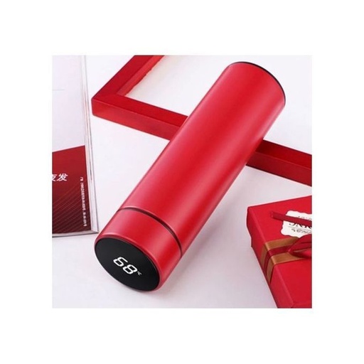[Mug-Insu21-Dig-Red] Thermal Flask - LED Digital Screen - 450 Ml - Red