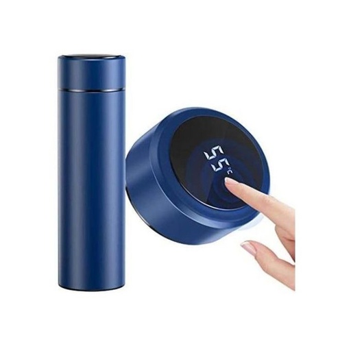 [Mug-Insu21-Dig-Blu] Thermal Flask - LED Digital Screen - 450 Ml - Blue