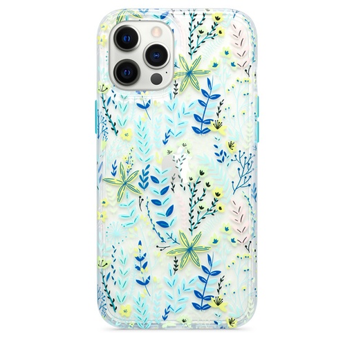 [MBCov-Tech21-705971-Blu] Tech21 Evo Art Botanical Garden Case for iPhone 12 Pro Max - Blue