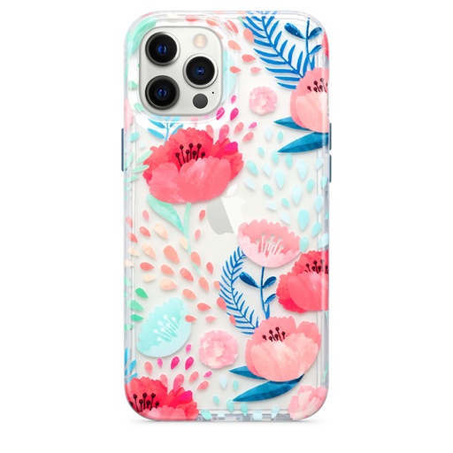 [MBCov-Tech21-705971-Re] Tech21 Evo Art Botanical Garden Case for iPhone 12 Pro Max - Red