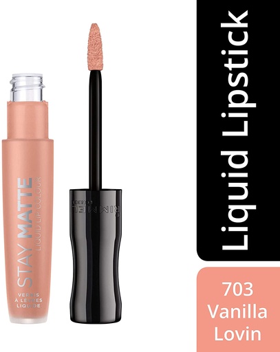 [makeup10] Rimmel London Stay Matte Liquid Lip Colour, 0.18Fl oz 5.5ml, Vanilla Lovin