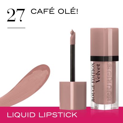 [makeup25] Bourjois Rouge edition Velvet Liquid Lipstick, 27 Caf Ol!