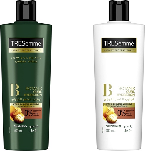 [tresemme6221155102812] Tresemme Shampoo Botanix Curly Hydration + Conditioner (1+1) 400ML - Co-Packing