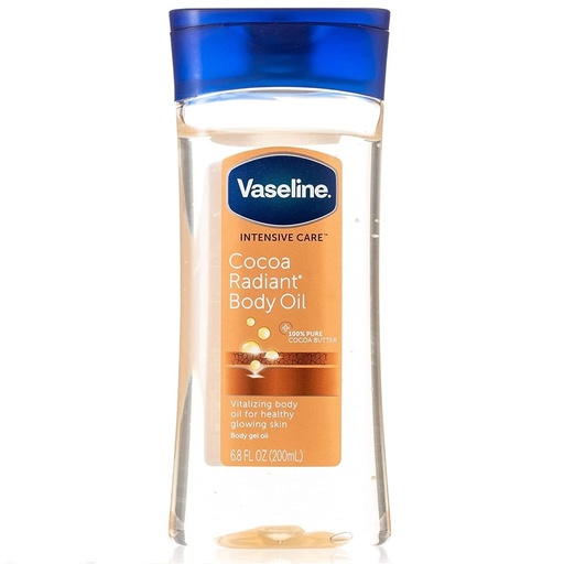 [Vaseline305210287303] Vaseline Intensive Care Cocoa Radiant Body Gel Oil 6.8 FL OZ, 200mL