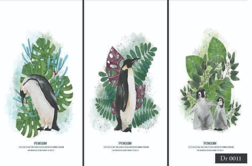 [Tblu-24-069] A Wall Art, Wood Modern Tableau For Decor, 3 Pcs, 60 X 90 Cm, 24-069